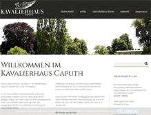 Tablet Screenshot of kavalierhaus-caputh.de
